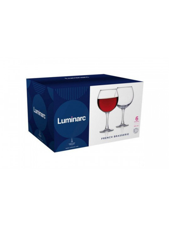 Cups set LUMINARC P1882 FRENCH BRASSERIE WINE 350ML 6PC 