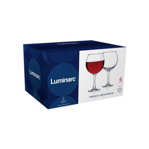 Բաժակների հավաքածու LUMINARC P1882 FRENCH BRASSERIE WINE 350ML 6PC 