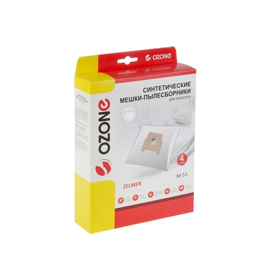 Мешки для пылесосов OZONE M-53 (X4) 