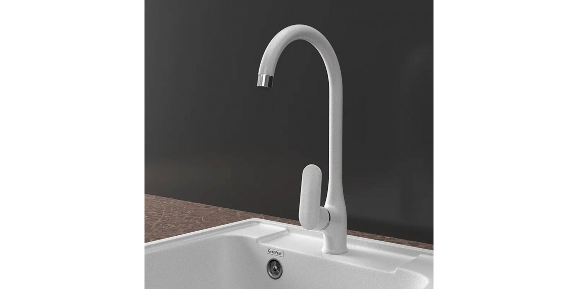 Kitchen tap GRANFEST QUARZ СМЕСИТЕЛЬ U-обр Z3424 D-35мм серый 