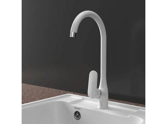 Kitchen tap GRANFEST QUARZ СМЕСИТЕЛЬ U-обр Z3424 D-35мм серый 