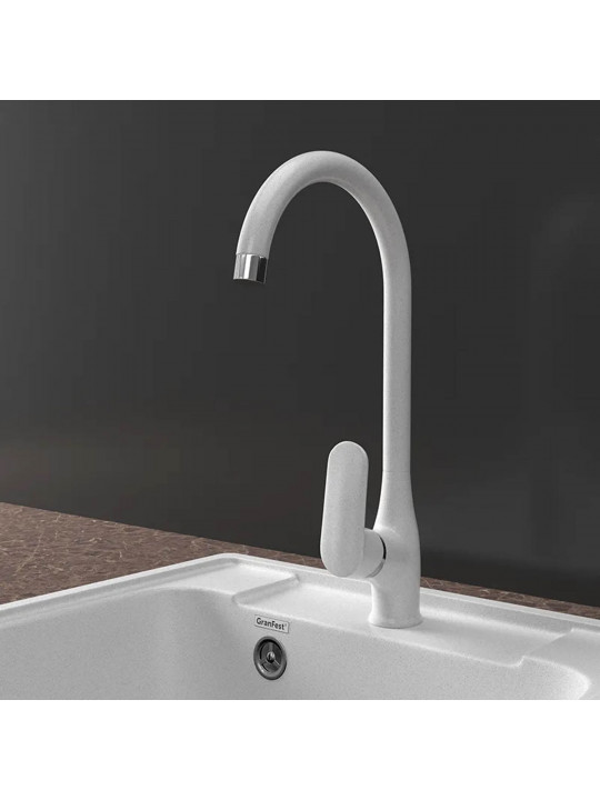 Kitchen tap GRANFEST QUARZ СМЕСИТЕЛЬ U-обр Z3424 D-35мм серый 