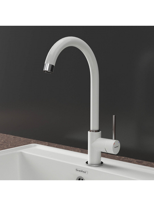 Kitchen tap GRANFEST СМЕСИТЕЛЬ U-обр 3650 D-35мм иней 