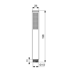 Душ-кран IDEAL STANDARD IRAIN STICK HANDSHOWER SBLK (BC774XG)