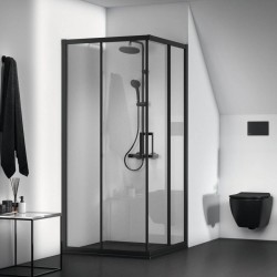Shower cabin-pedestal IDEAL STANDARD ULTRAFLAT NEW SHT 90X90 SQR BK SILK (T4467V3)