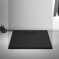 Shower cabin-pedestal IDEAL STANDARD ULTRAFLAT NEW SHT 90X90 SQR BK SILK (T4467V3)