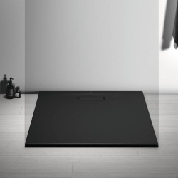 Shower cabin-pedestal IDEAL STANDARD ULTRAFLAT NEW SHT 90X90 SQR BK SILK (T4467V3)