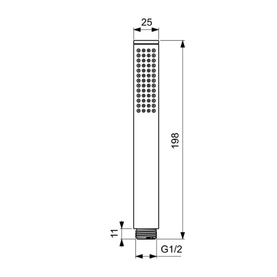 Ցնցուղ-ծորակ IDEAL STANDARD IRAIN STICK HANDSHOWER BR GOLD (BC774A2)