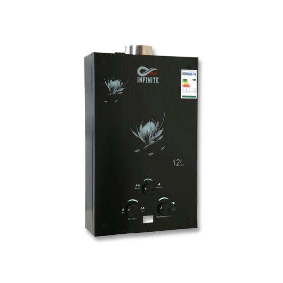 Gas water heater INFINITE JSG20-H21 TURBO BLACK GLASS PANEL 