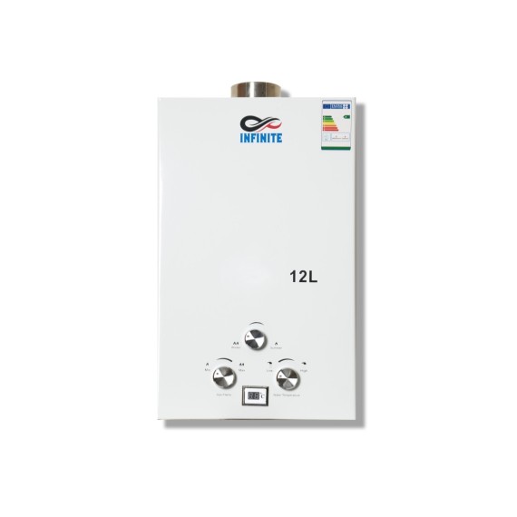 Gas water heater INFINITE JSG20-H22 TURBO WHITE GLASS PANEL 