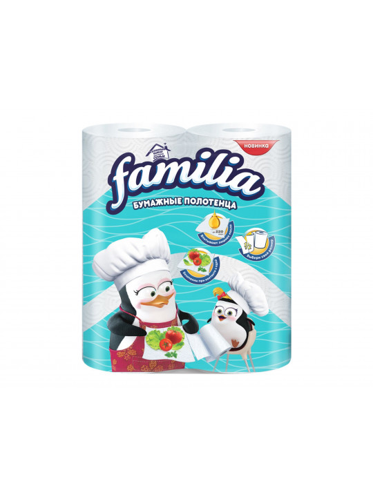 Paper towel FAMILIA KITCHEN TOWEL WHITE 2PL 2X14-100 (000259) 