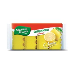 Кухонная губка  и скребок MELOCHI JIZNI ԼԻՄՈՆԻ ՀՈՏՈՎ 4 ՀԱՏ (330426) 