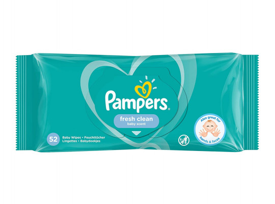 Թաց անձեռոցիկ PAMPERS FRESH 52PC (041360) 