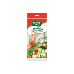 Packaging material MELOCHI JIZNI ՊՈԼԻԷԹԻԼԵՆԱՅԻՆ ՏՈՊՐԱԿ ԶԻՊ ՓԱԿԱՆՈՎ 3ՀԱՏ 1Լ  2Հ 3Լ (322964) 