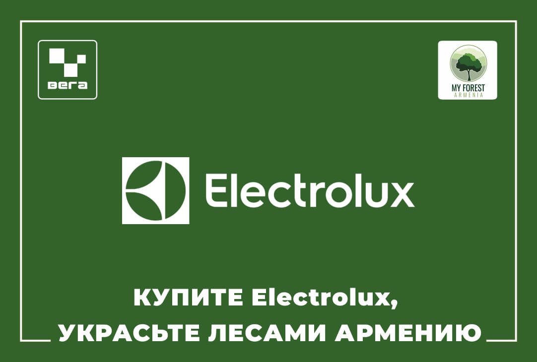 Купите Electrolux, украсьте лесами Армению ‼️