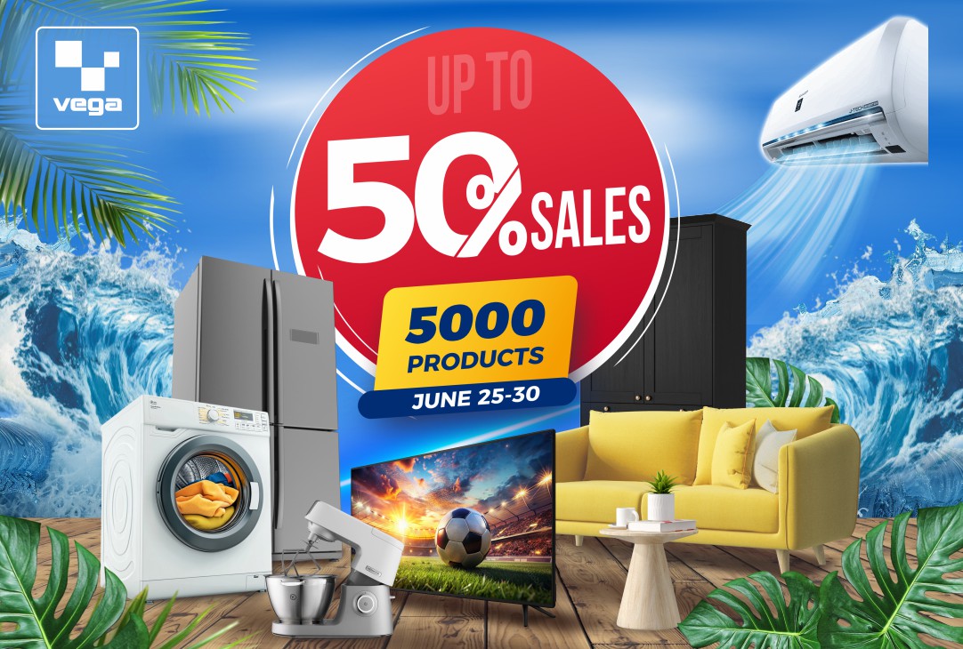 SALE up to 50% in VEGA stores ‼️
