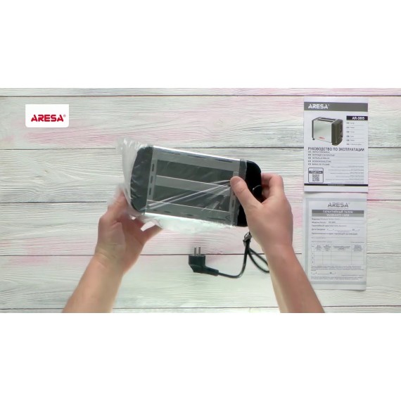 Распаковка тостера / Unpacking of toaster ARESA AR-3005