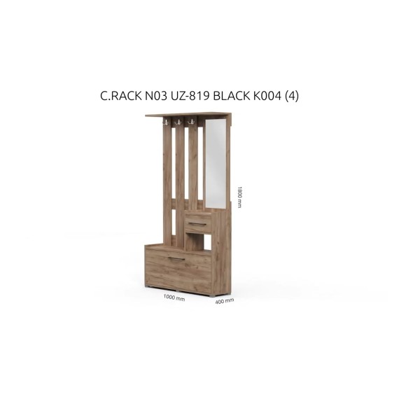 HOBEL C.RACK N03 UZ-819 BLACK K004 (4)