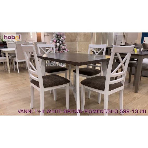 HOBEL VANNI 1+4 WHITE-BROWN PIGMENT/SHO 599-13 (4)