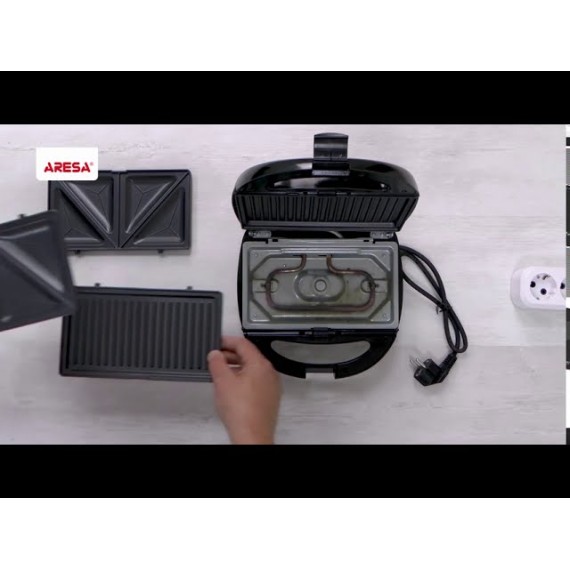 Распаковка сэндвичницы / Unpacking of sandwich maker ARESA AR-1206