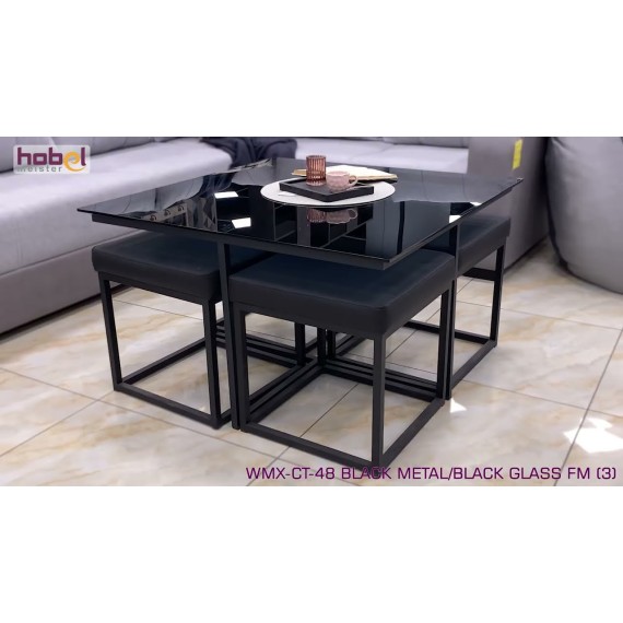 HOBEL WMX-CT-48 BLACK METAL/BLACK GLASS FM (3)