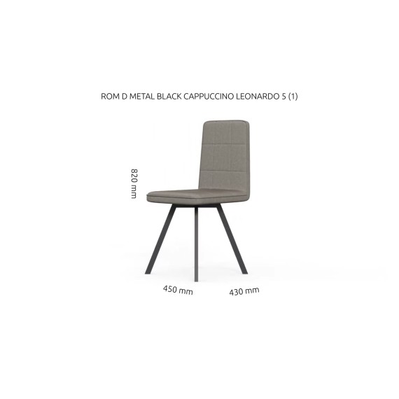 HOBEL ROM D METAL BLACK/ CAPPUCCINO LEONARDO 5 (1)