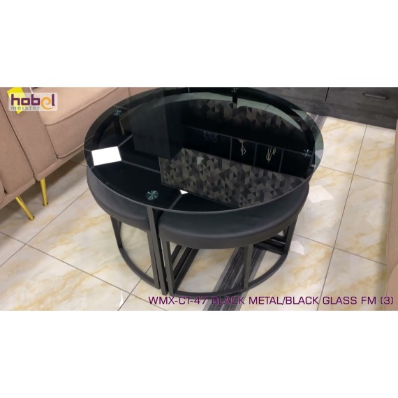 HOBEL WMX-CT-47 BLACK METAL/BLACK GLASS FM (3)