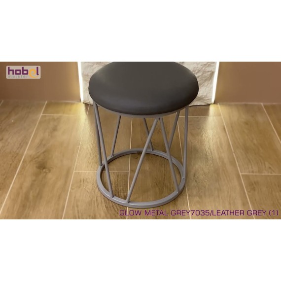 HOBEL GLOW METAL GREY7035/LEATHER GREY (1)