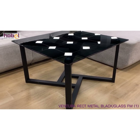 HOBEL VENTURA RECT METAL BLACK/GLASS FM (1)