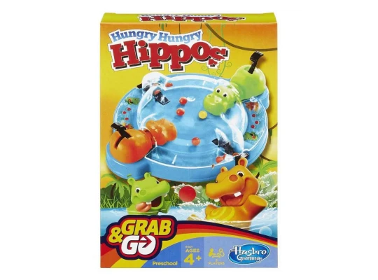 Настольные игры HASBRO B1001 HUNGRY HUNGRY HIPPO GRAB AND GO 