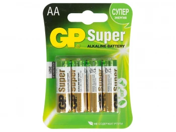 Батарейки GP AA SUPER 4 