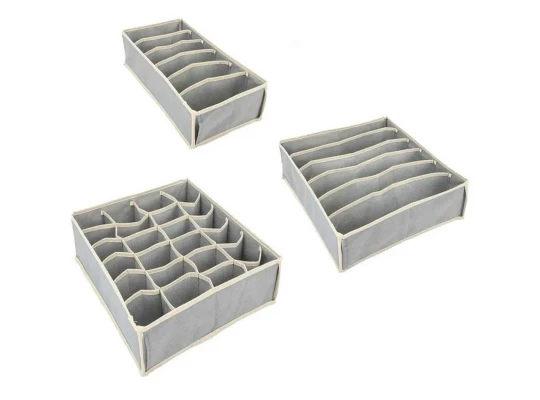 Ящики и карзины UNISTOR KIT SET 3PC GREY (212451)