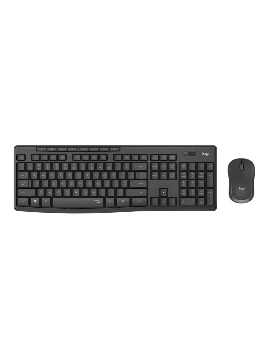 Клавиатура LOGITECH MK295 SILENT WIRELESS COMBO + MOUSE (GRAPHITE) (L920-009807)