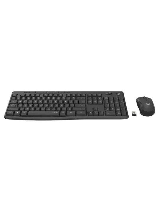 Клавиатура LOGITECH MK295 SILENT WIRELESS COMBO + MOUSE (GRAPHITE) (L920-009807)