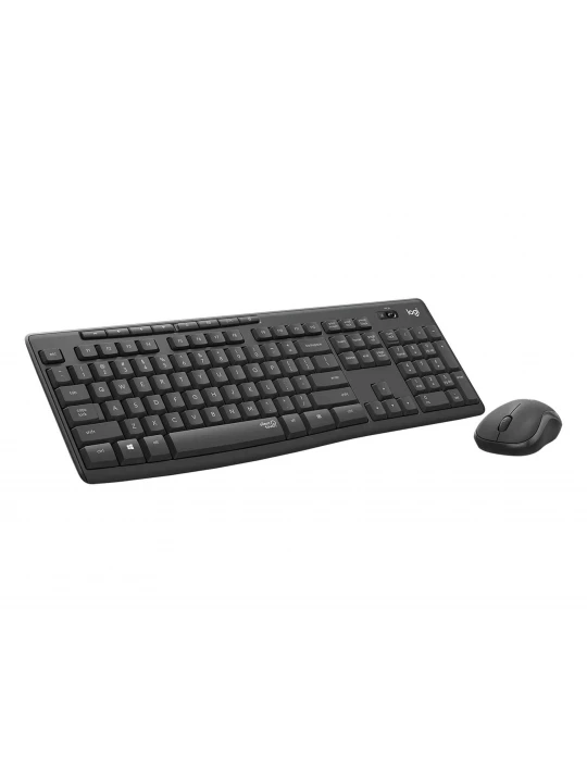 Клавиатура LOGITECH MK295 SILENT WIRELESS COMBO + MOUSE (GRAPHITE) (L920-009807)