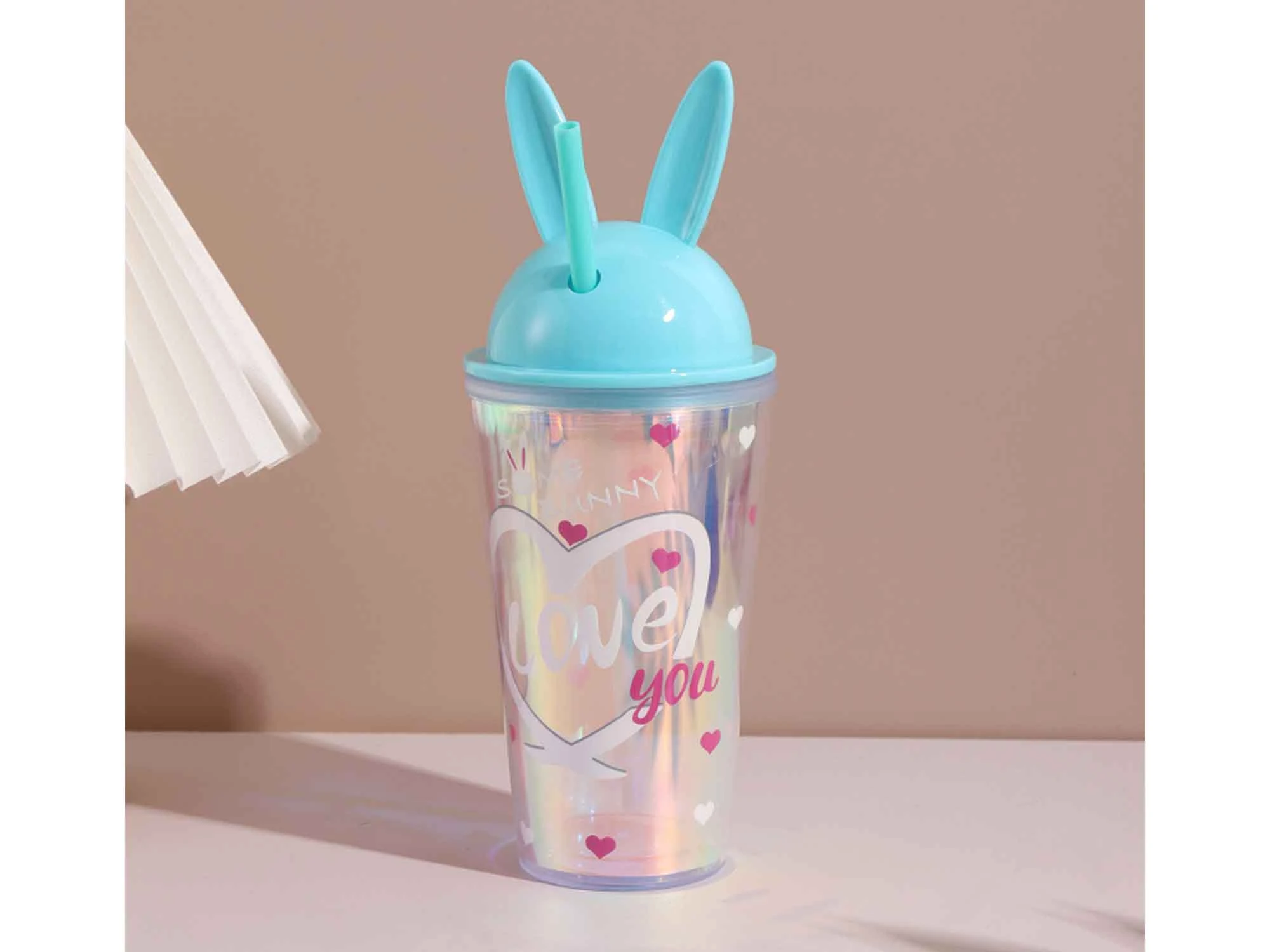 Cute Baby Bunny Thermos Set with Extra Cover