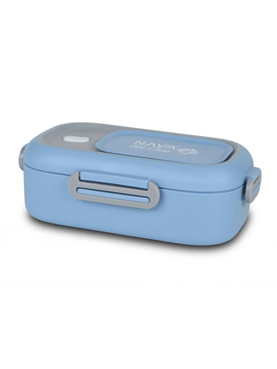 Пищевые контайнеры NAVA 10-262-006 S.STEEL LUNCH BOX WE CARE BLUE 800ML 