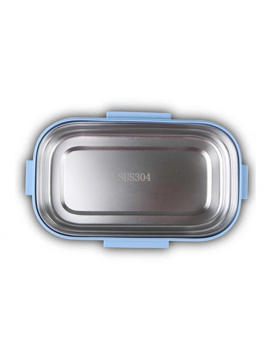 Пищевые контайнеры NAVA 10-262-006 S.STEEL LUNCH BOX WE CARE BLUE 800ML 
