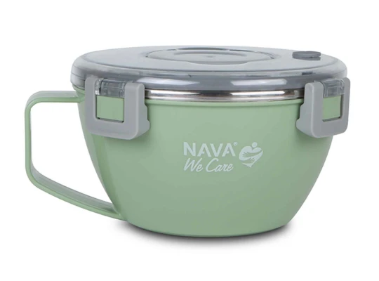 Մթերքի տարաներ NAVA 10-262-013 S.STEEL LUNCH BOX WE CARE GREEN 850ML 