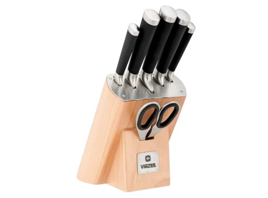 Knives and accessories VINZER 50122 FALCON SET 7PC W/DOOD STAND 