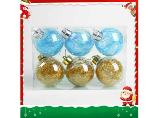 Ёлочные  украшения XIMI 6936706422027 (CHRISTMAS BALL 6 PCS)