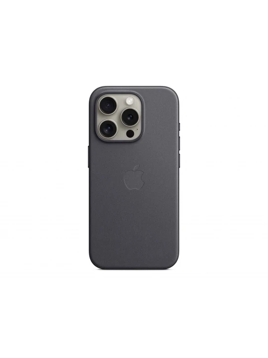 Հեռախոսի պատյան APPLE iPhone 15 Pro FineWoven Case with MagSafe (Black) (MT4H3ZM/A)