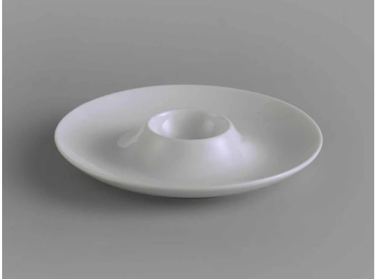 Ափսե MINH LONG 601303000 FOR EGG JASMINE LYS IVORY WHITE 13CM 