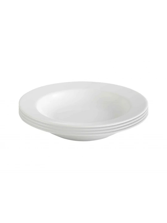 Plate MINH LONG 632301000 SOUP JASMINE LYS IVORY WHITE 23CM 
