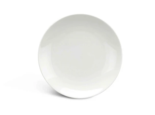 Ափսե MINH LONG 582280000 FLAT ROUND DAISY LYS IVORY WHITE 22CM 