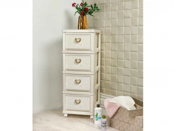Plastic commode LIMON 153208 SEC.4 N3 WHITE 