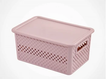 Արկղեր եվ զամբյուղներ LIMON 215635 ORGANIZER SMALL KNIT DESIGN W/LID (907148) 