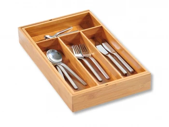 Ящик для столовых приборов KESPER 58186 BAMBOO 26X49X6CM 