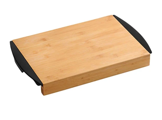 Խոհարարական տախտակ KESPER 58350 BAMBOO WITH 2TRAYS BLACK 