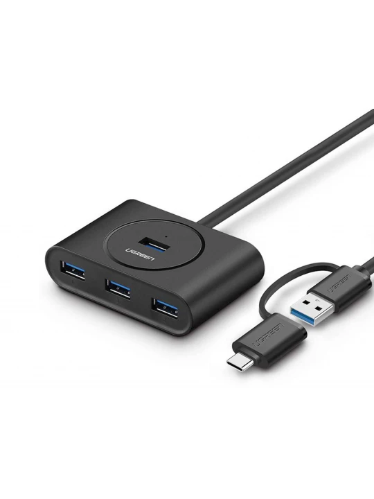 Usb-հանգույց UGREEN CR113 1X3.0 Type-C 4XUSB 3.0 1m (BK) (40850)